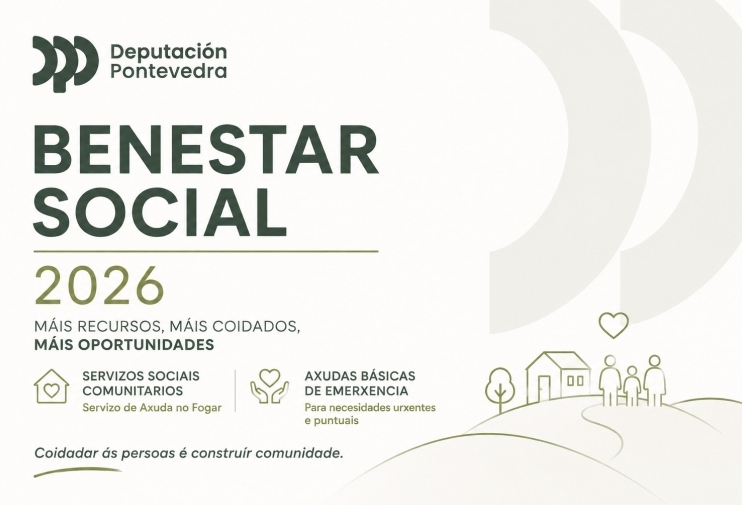 Crecente reforza a atención social con máis de 34.000 euros da Deputación de Pontevedra