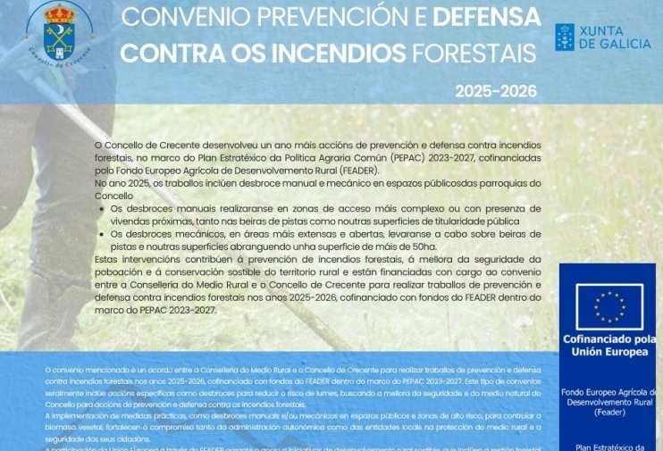 CONVENIO PREVENCIÓN E DEFENSA CONTRA OS INCENDIOS FORESTAIS