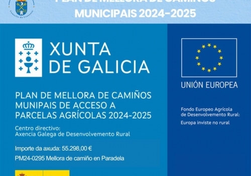 O concello remata a mellora do camiño de Paradela gracias á financiación do AGADER